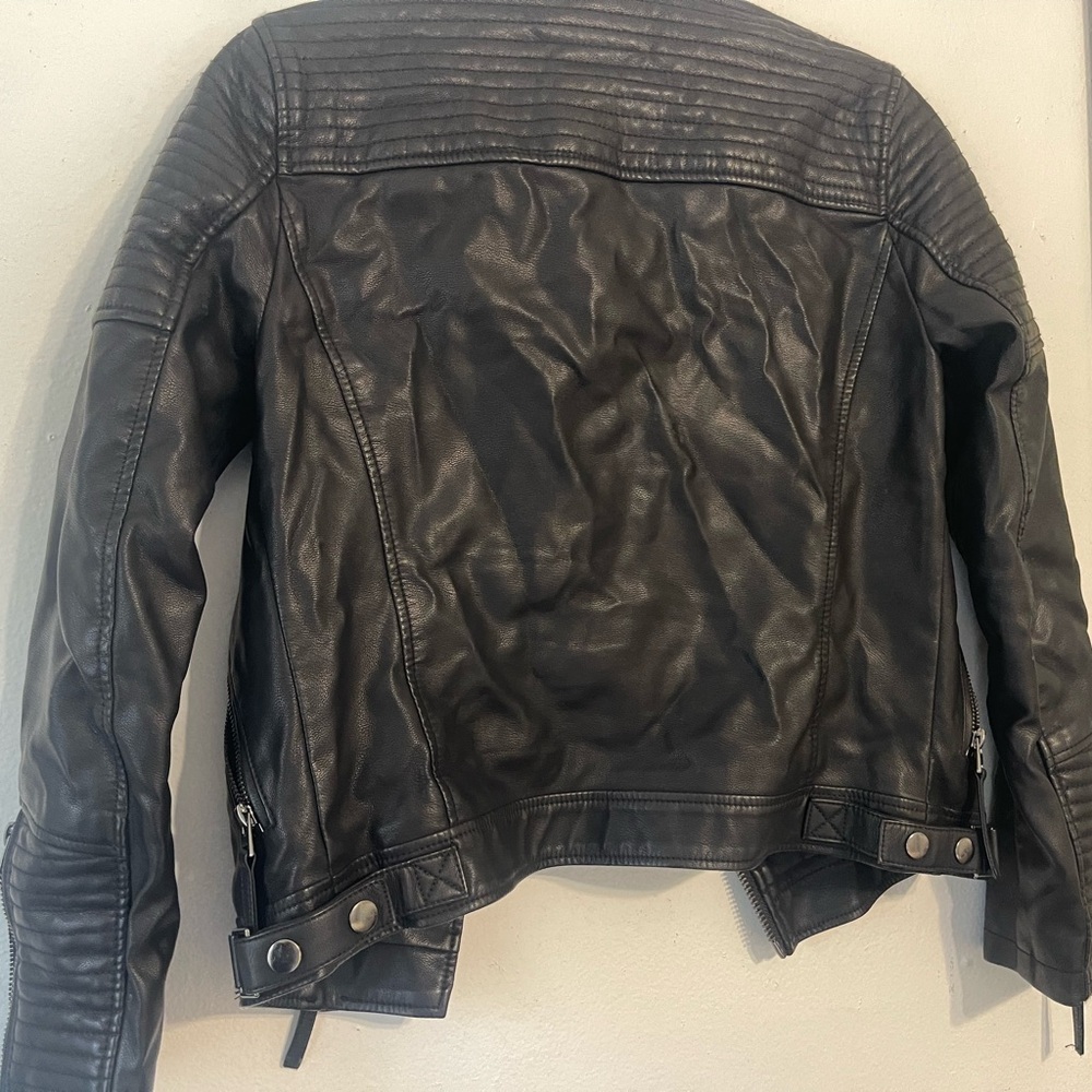 Topshop Black Leather Jacket